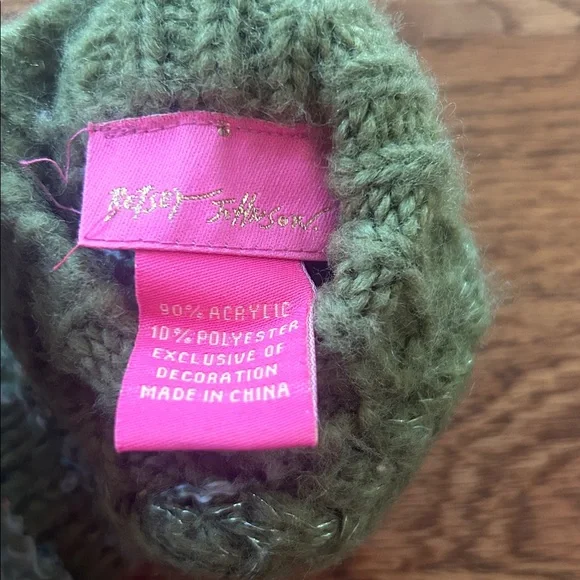 Betsey Johnson Green Winter Gloves - Picture 6 of 9